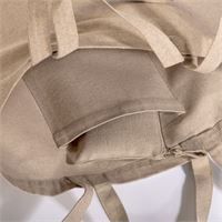 SHOPPER CON DOPPIO MANICO IN COTONE RICICLATO